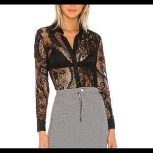 Superdown Tustin snap front top